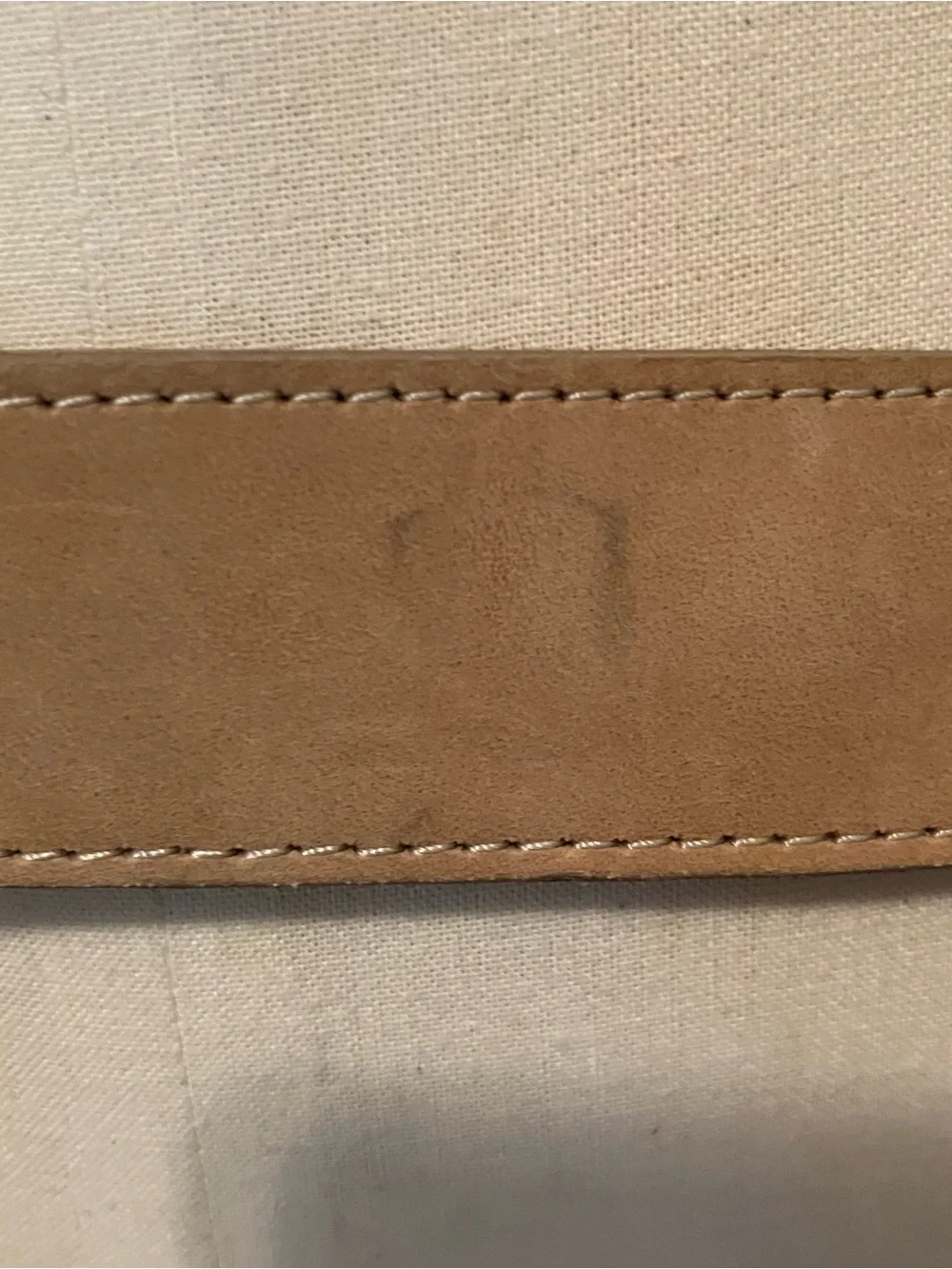 VTG Abercrombie & Fitch Women’s Tan Brown Leather Belt Brass Buckle Sz.L Preppy